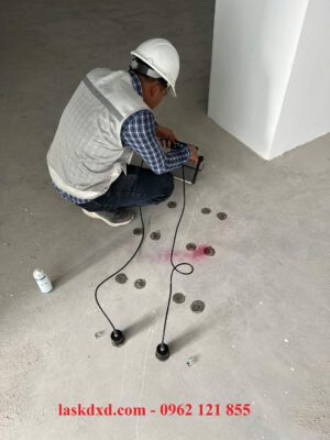 Siêu âm xác định chiều sâu và chiêu rộng vết nứt sàn bê tông